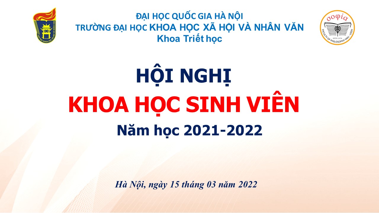 Tổng hợp danh mục các công trình NCKH của sinh viên năm học 2021 - 2022
