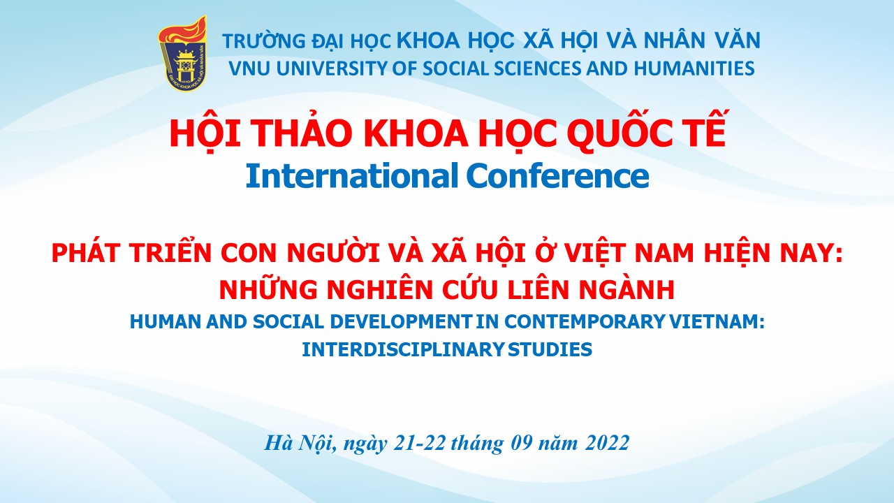 Thư mời tham dự HTKH Quốc tế “Phát triển con người, xã hội ở Việt Nam hiện nay: những nghiên cứu liên ngành”